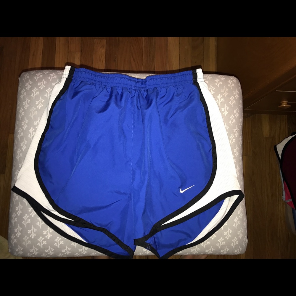 blue dri fit nike running shorts
